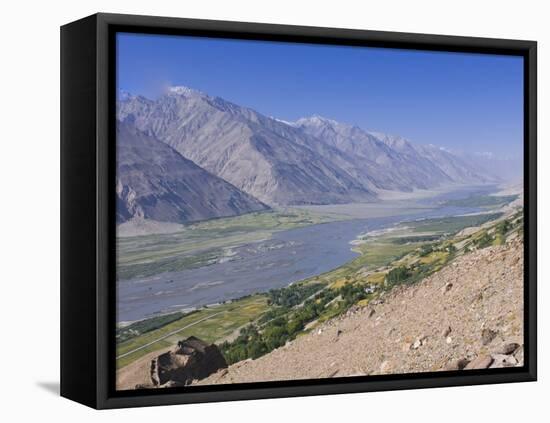 Pamir River, Wakhan Valley, the Pamirs, Tajikistan, Central Asia-Michael Runkel-Framed Premier Image Canvas