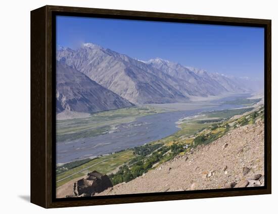 Pamir River, Wakhan Valley, the Pamirs, Tajikistan, Central Asia-Michael Runkel-Framed Premier Image Canvas