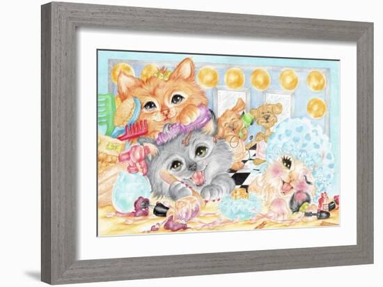 Pampered Pets-Karen Middleton-Framed Giclee Print