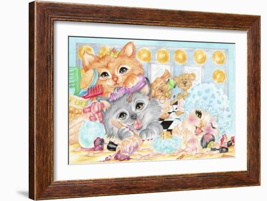 Pampered Pets-Karen Middleton-Framed Giclee Print