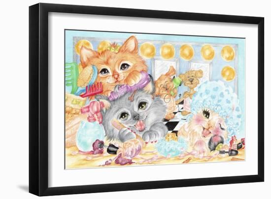 Pampered Pets-Karen Middleton-Framed Giclee Print