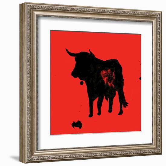 Pamplona Bull II-Rosa Mesa-Framed Art Print