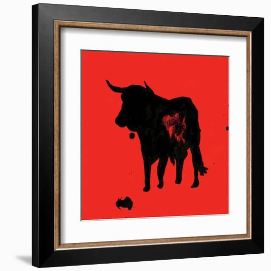 Pamplona Bull II-Rosa Mesa-Framed Art Print