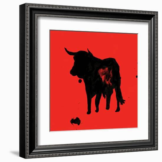 Pamplona Bull II-Rosa Mesa-Framed Art Print