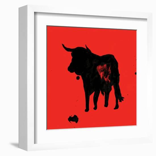 Pamplona Bull II-Rosa Mesa-Framed Art Print