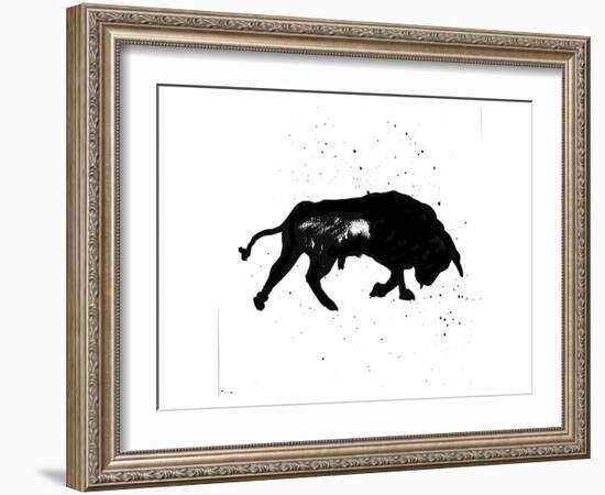 Pamplona Bull III-Rosa Mesa-Framed Art Print