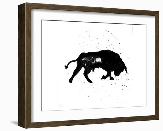 Pamplona Bull III-Rosa Mesa-Framed Art Print