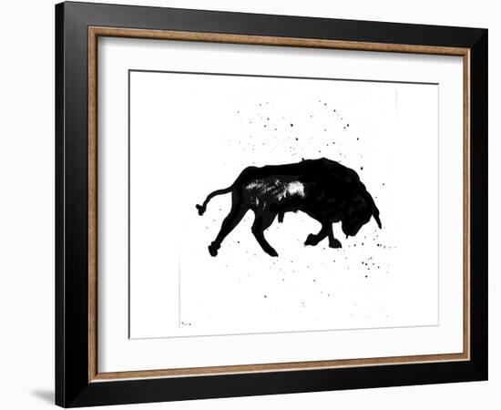 Pamplona Bull III-Rosa Mesa-Framed Art Print