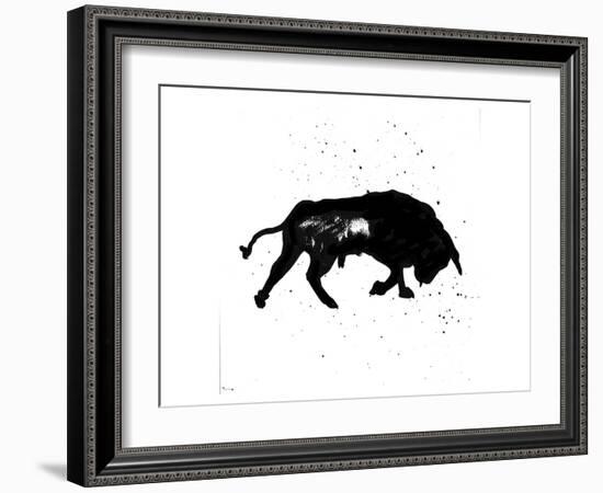 Pamplona Bull III-Rosa Mesa-Framed Art Print