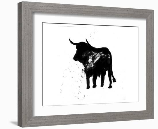 Pamplona Bull IV-Rosa Mesa-Framed Art Print