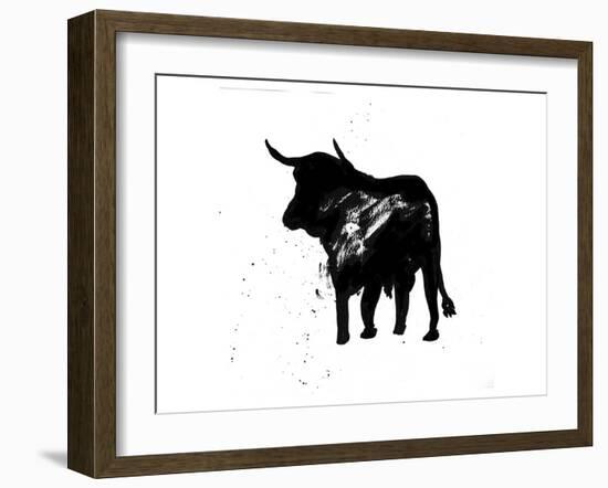 Pamplona Bull IV-Rosa Mesa-Framed Art Print