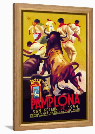 Pamplona, San Fermin-Charles Dana Gibson-Framed Stretched Canvas