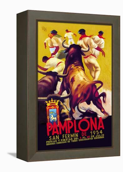 Pamplona, San Fermin-Charles Dana Gibson-Framed Stretched Canvas