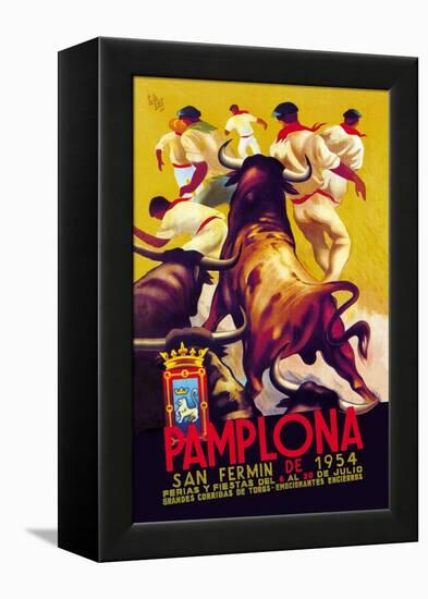 Pamplona, San Fermin-Charles Dana Gibson-Framed Stretched Canvas