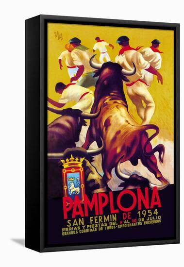 Pamplona, San Fermin-Charles Dana Gibson-Framed Stretched Canvas
