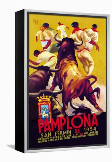 Pamplona, San Fermin-Charles Dana Gibson-Framed Stretched Canvas