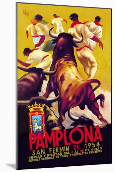 Pamplona, San Fermin-Charles Dana Gibson-Mounted Art Print