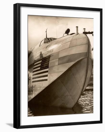 Pan Am Clipper Seaplane-George Strock-Framed Premium Photographic Print