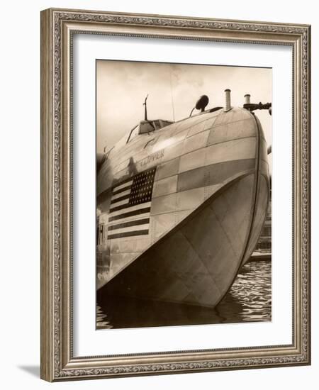 Pan Am Clipper Seaplane-George Strock-Framed Photographic Print