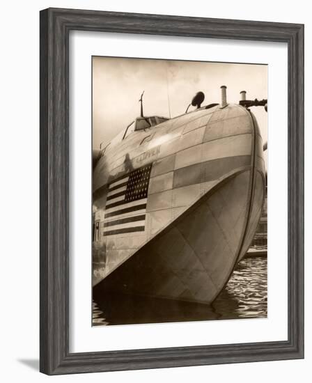 Pan Am Clipper Seaplane-George Strock-Framed Photographic Print