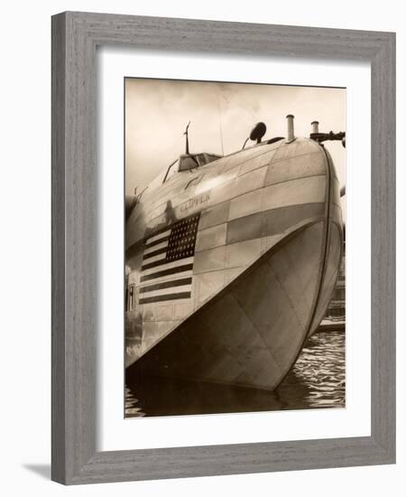 Pan Am Clipper Seaplane-George Strock-Framed Photographic Print