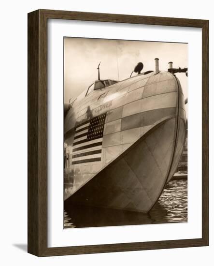 Pan Am Clipper Seaplane-George Strock-Framed Photographic Print