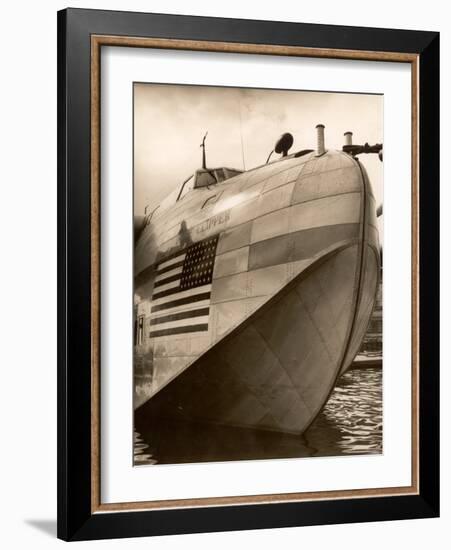 Pan Am Clipper Seaplane-George Strock-Framed Photographic Print