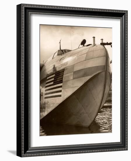 Pan Am Clipper Seaplane-George Strock-Framed Photographic Print