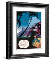 Pan Am, Fly to Glamorous Brazil c.1940s-M^ Von Arenburg-Framed Art Print