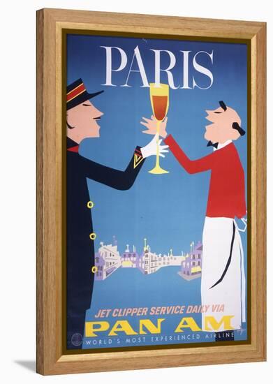 Pan Am - Paris-null-Framed Stretched Canvas