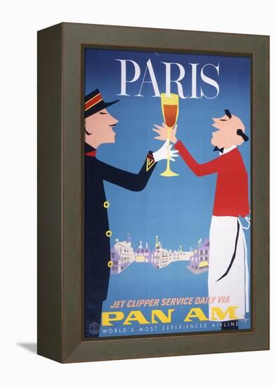 Pan Am - Paris-null-Framed Stretched Canvas