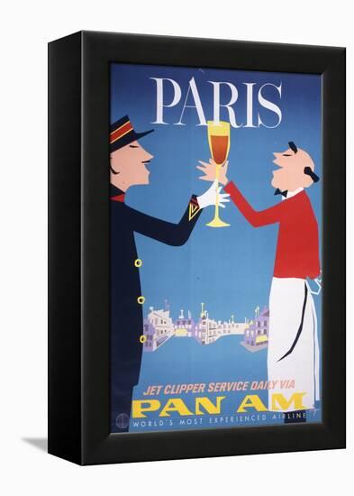 Pan Am - Paris-null-Framed Stretched Canvas