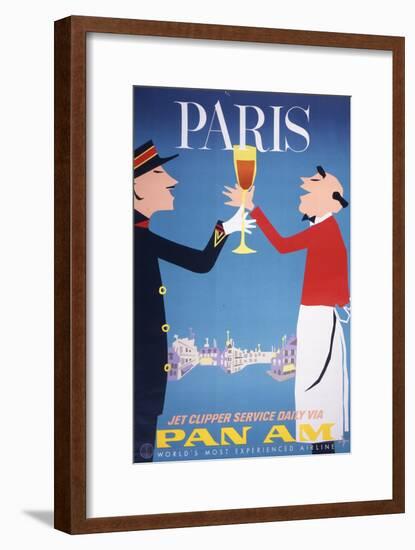 Pan Am - Paris-null-Framed Art Print