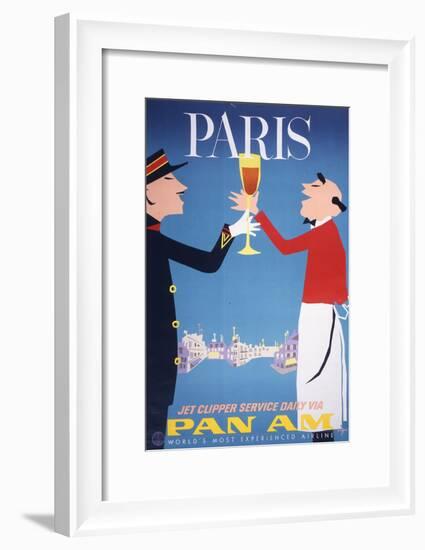 Pan Am - Paris-null-Framed Art Print