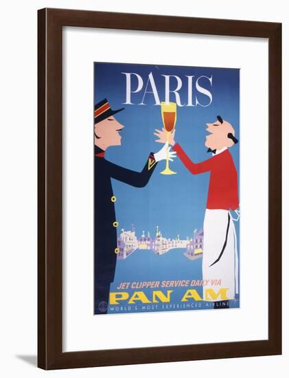 Pan Am - Paris-null-Framed Art Print