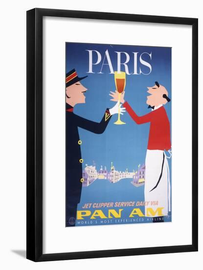 Pan Am - Paris-null-Framed Art Print