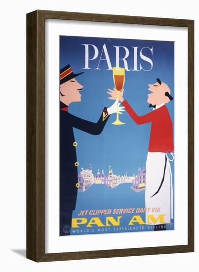 Pan Am - Paris--Framed Art Print