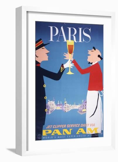 Pan Am - Paris--Framed Art Print