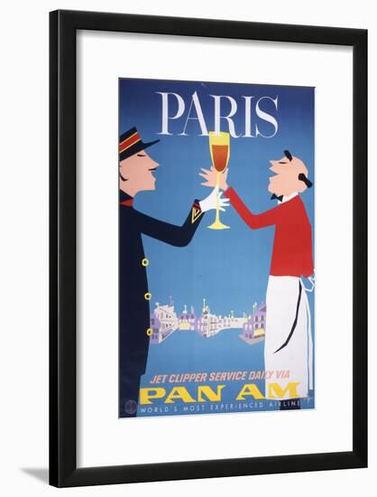 Pan Am - Paris-null-Framed Art Print