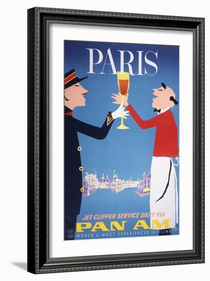 Pan Am - Paris-null-Framed Art Print