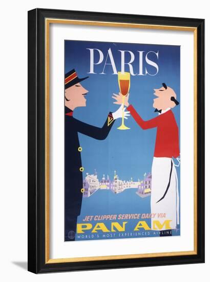 Pan Am - Paris-null-Framed Art Print