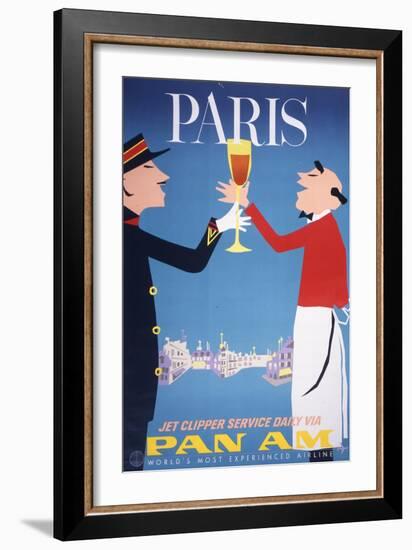 Pan Am - Paris-null-Framed Premium Giclee Print