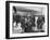 Pan Am Stewardesses in Frankfurt after Emergency Landing-null-Framed Photographic Print