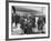 Pan Am Stewardesses in Frankfurt after Emergency Landing-null-Framed Photographic Print