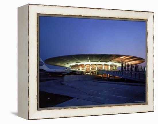 Pan American Air Lines Terminal at NY International Airport-Dmitri Kessel-Framed Premier Image Canvas