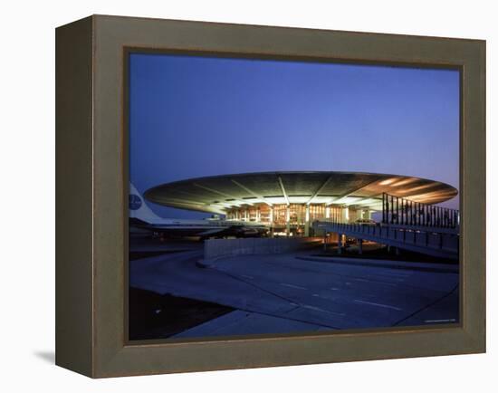 Pan American Air Lines Terminal at NY International Airport-Dmitri Kessel-Framed Premier Image Canvas