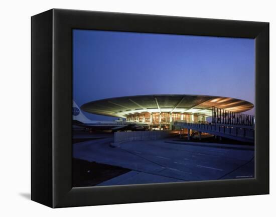 Pan American Air Lines Terminal at NY International Airport-Dmitri Kessel-Framed Premier Image Canvas