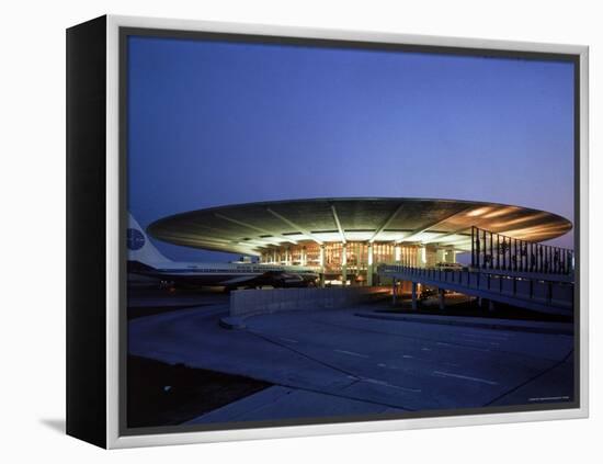 Pan American Air Lines Terminal at NY International Airport-Dmitri Kessel-Framed Premier Image Canvas