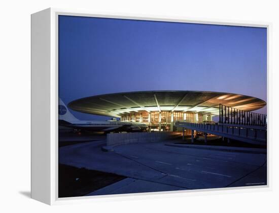 Pan American Air Lines Terminal at NY International Airport-Dmitri Kessel-Framed Premier Image Canvas