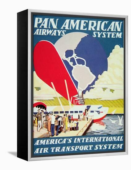 Pan American Airways System Poster, 1929-null-Framed Premier Image Canvas